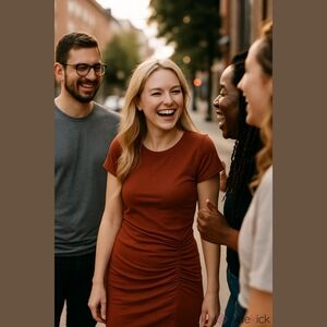 Elegant Red Women's Dress